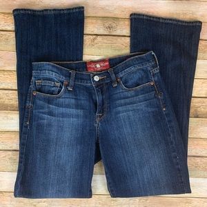 Lucky Brand Sofia Ankle Boot Jeans dark wash sz 28